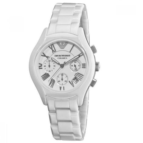 Luxury Watch Stainless Steel Chronograph White 1527 — zoomed view