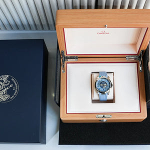 OMEGA Seamaster Aqua Terra 150M Co-Axial Master Chronometer GMT Worldtimer 43MM with Summer Blue S