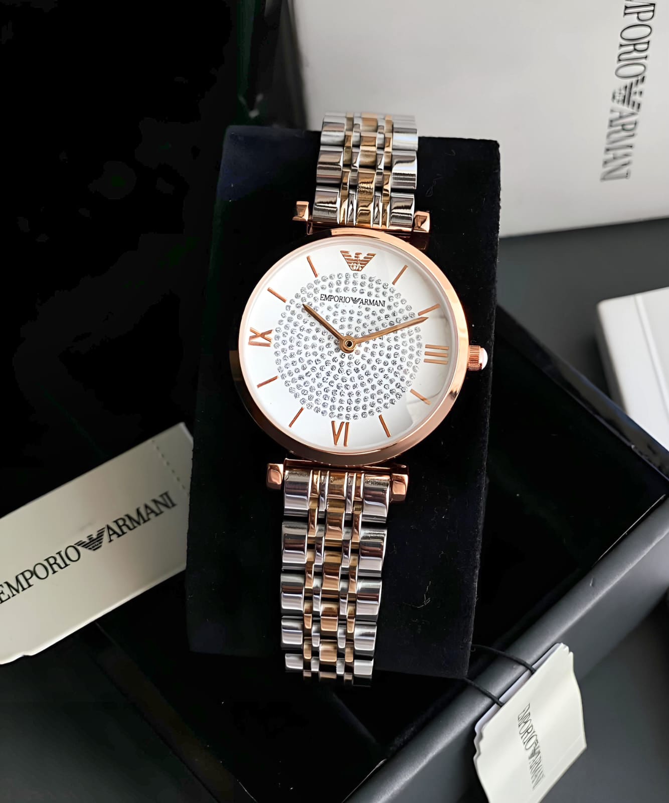 Gianni T-Bar Analog Watch White Dial – For Women AR1926 — zoomed view