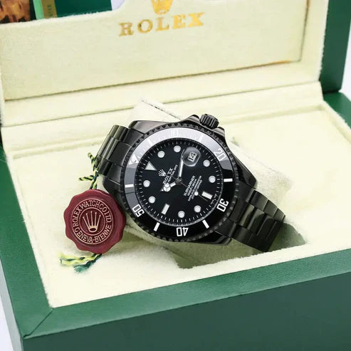 Rolex Submariner Full Black Watch | 12AA Quality Best Watch Quatz — zoomed view