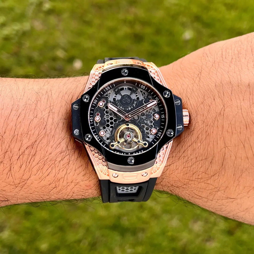 Hublot Big Bang Tourbillon Watch — zoomed view
