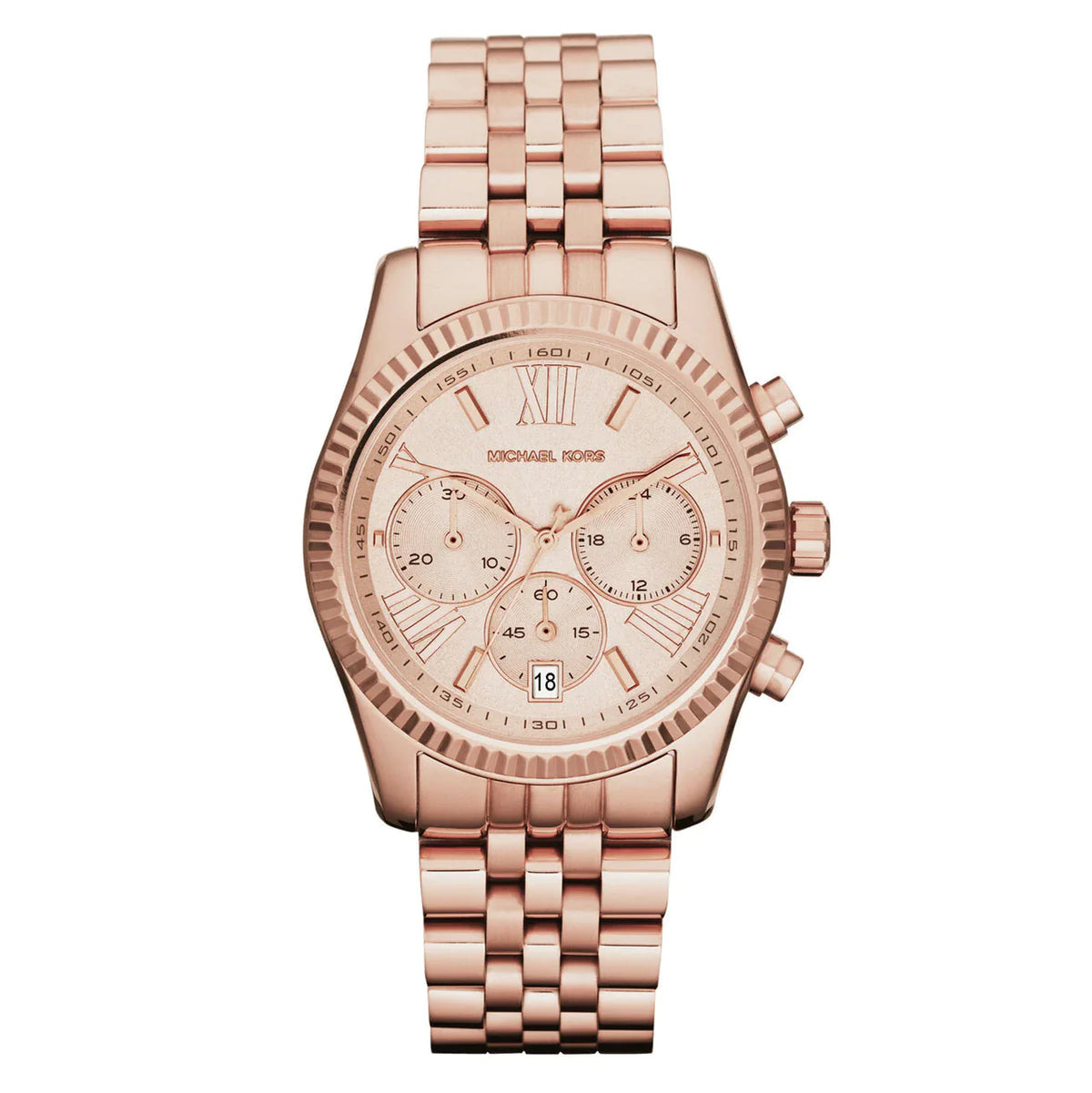 Women's Michael Kors Lexington Chronograph Rose Gold Watch - MK5569