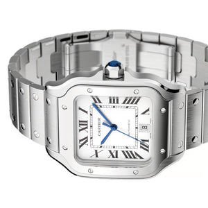 CARTIER Grey Square  Silver Automatic