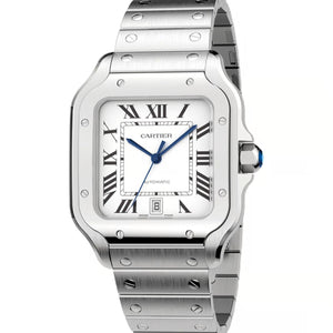 CARTIER Grey Square  Silver Automatic