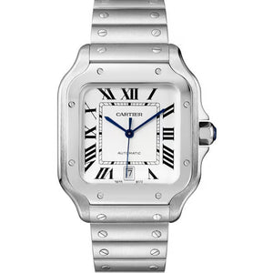 CARTIER Grey Square  Silver Automatic