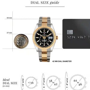 Rolex GMT Master || Full Gold  & Black Dial Japan made