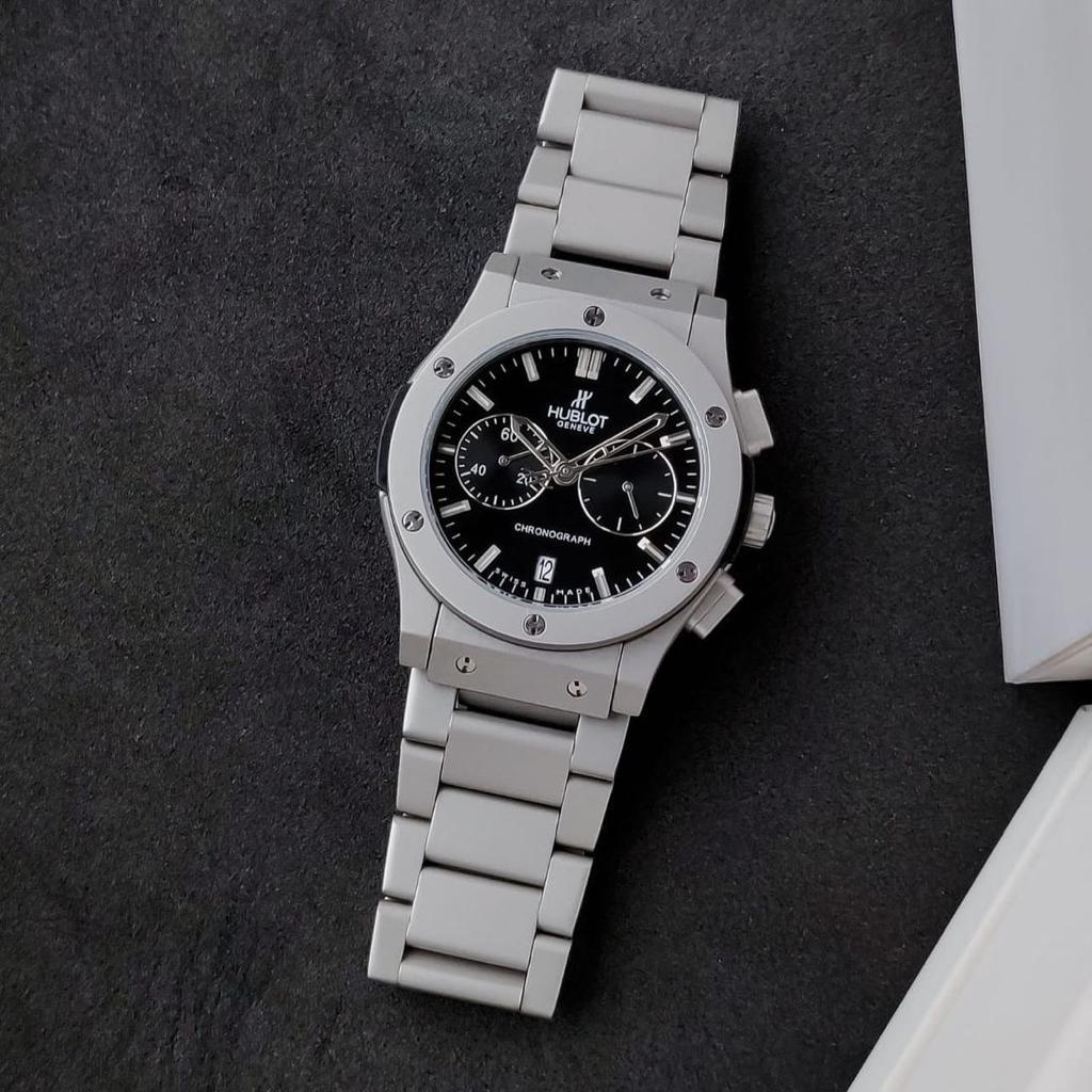 Hublot Silver Grey Metal Watch — zoomed view