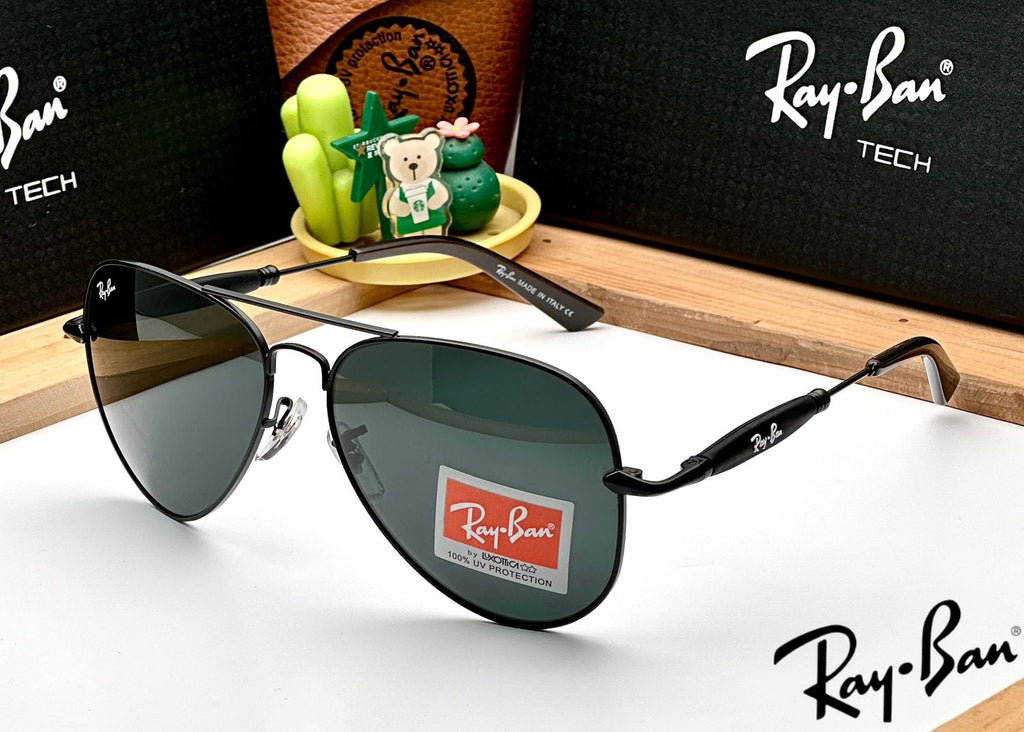 Ray ban 3517 BLACK BLACK UV-400 SUNGLASSES — zoomed view