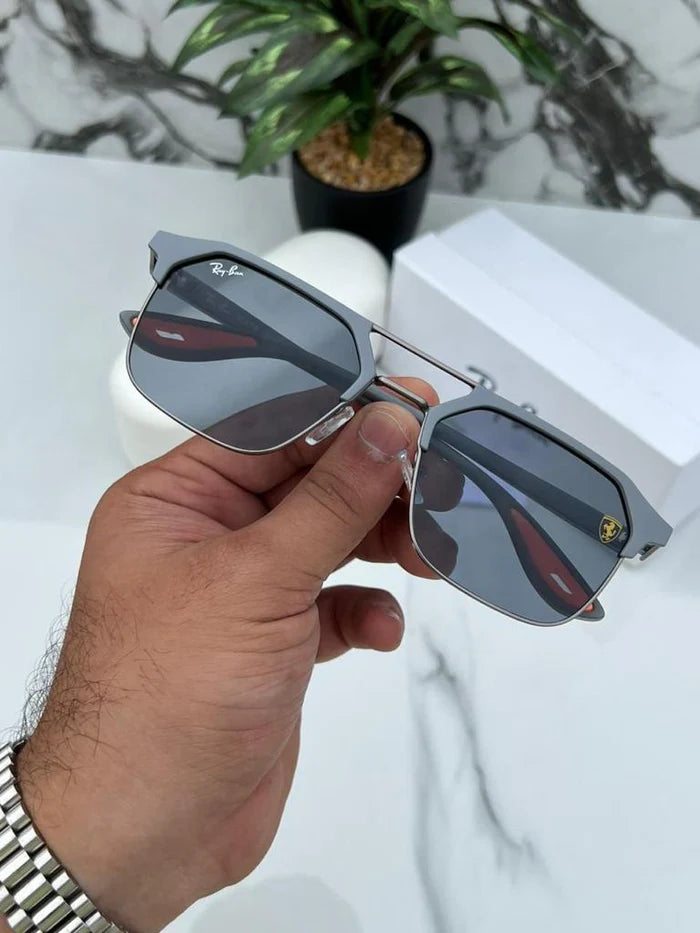 Ray ban METALMETAL GREY BLACK UV-400 SUNGLASSES