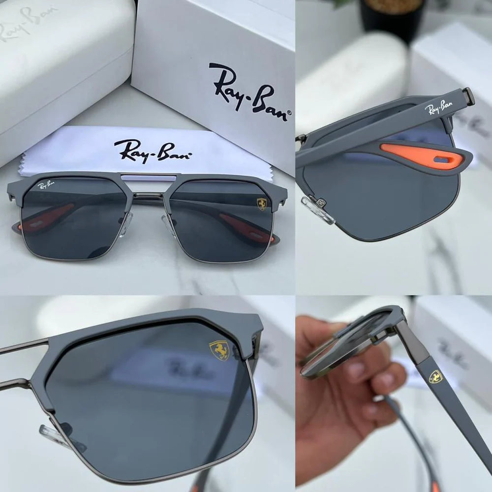 Ray ban METALMETAL GREY BLACK UV-400 SUNGLASSES