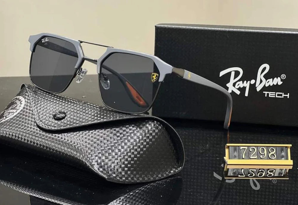 Ray ban METALMETAL GREY BLACK UV-400 SUNGLASSES