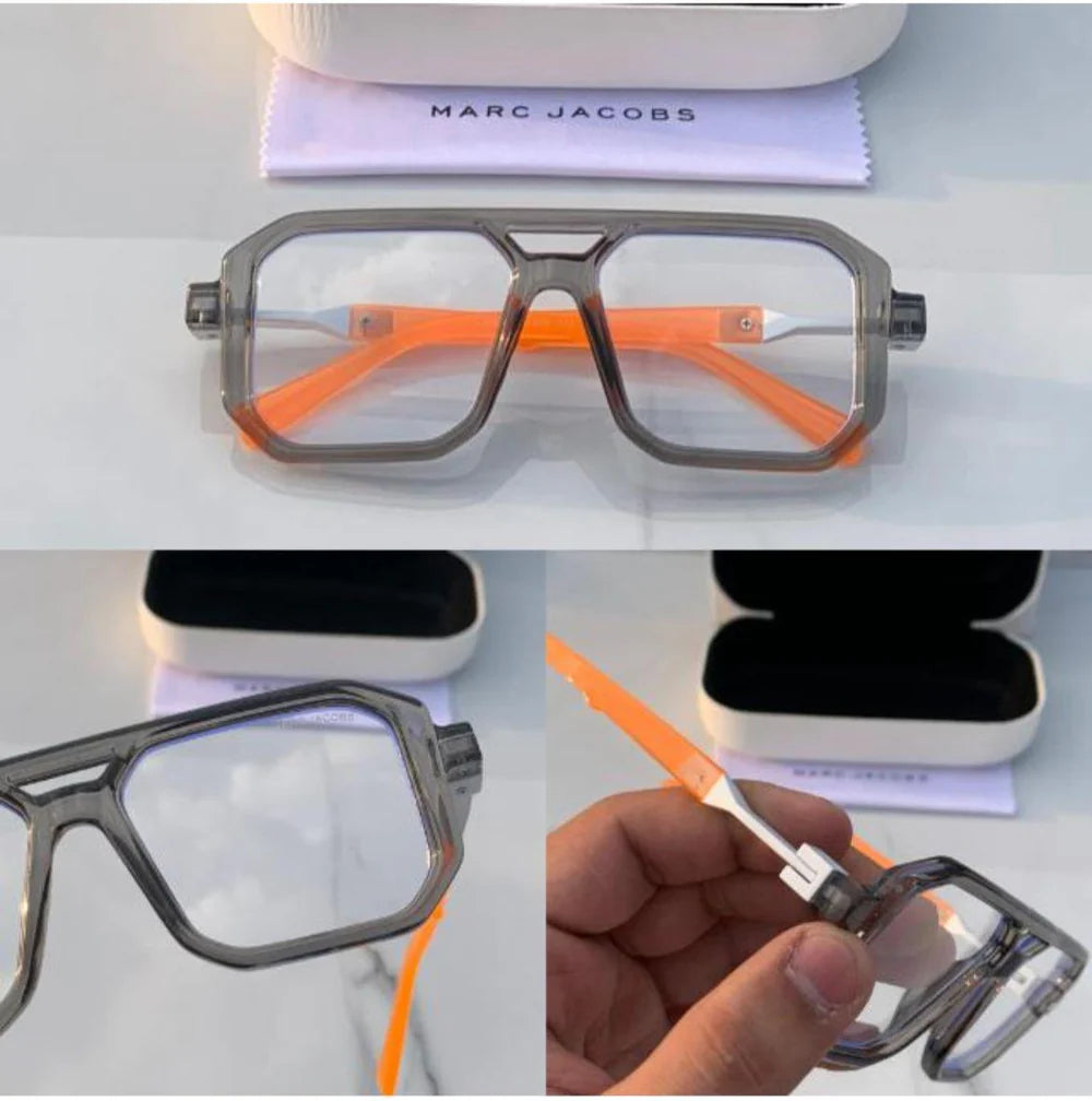 MJ 6125 WHITE GREY TRANSPERANT MENS UV-400 SUNGLASSES