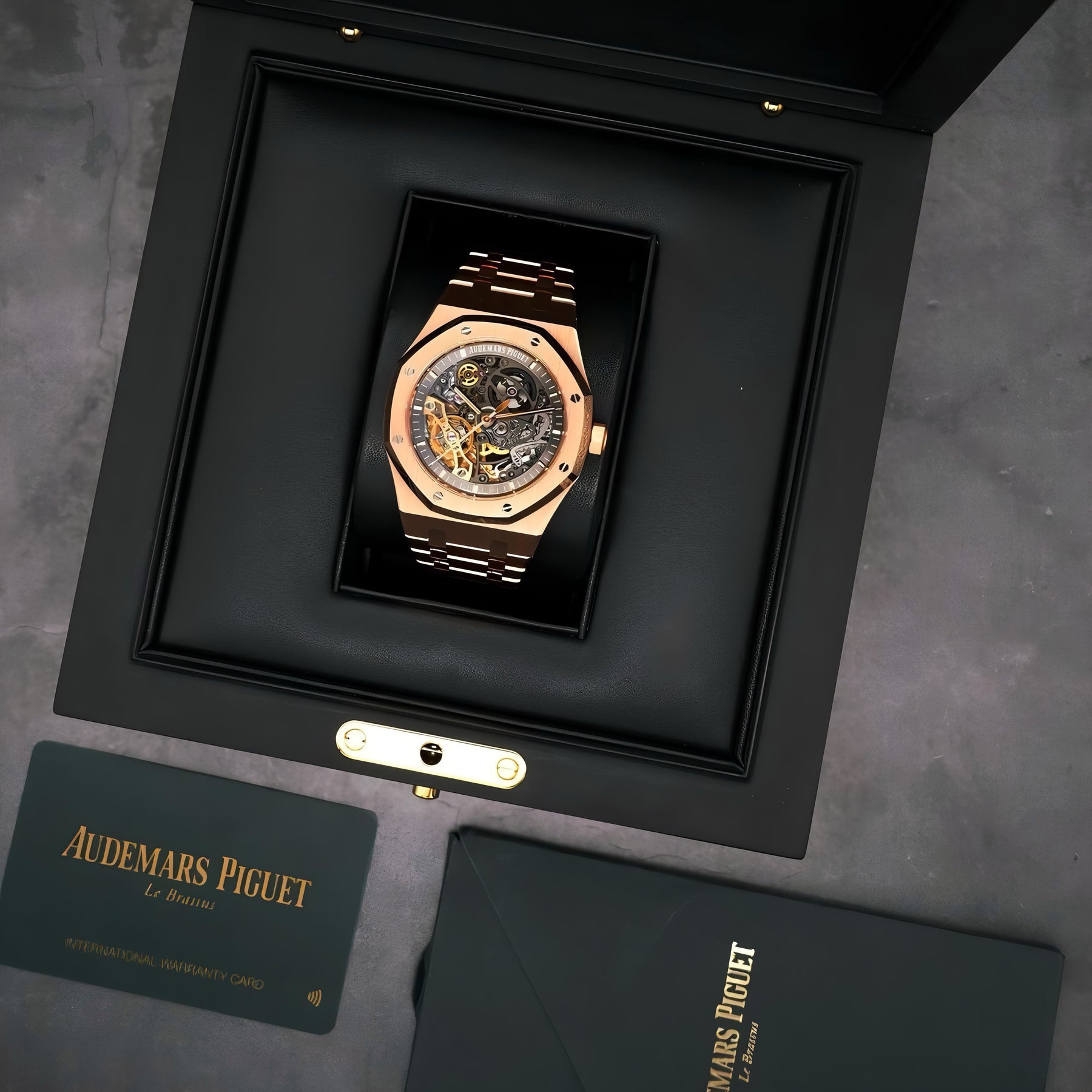 41MM AUDEMARS PIGUET ROYAL OAK DOUBLE BALANCE OPENWORK - 15407OR — zoomed view