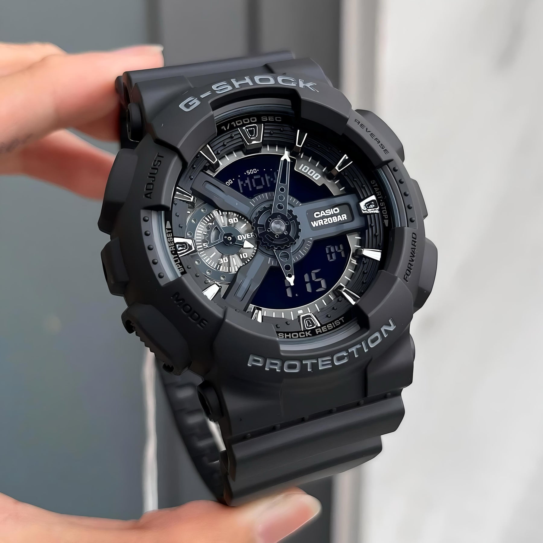 G Shock Ga-110 BLACK — zoomed view