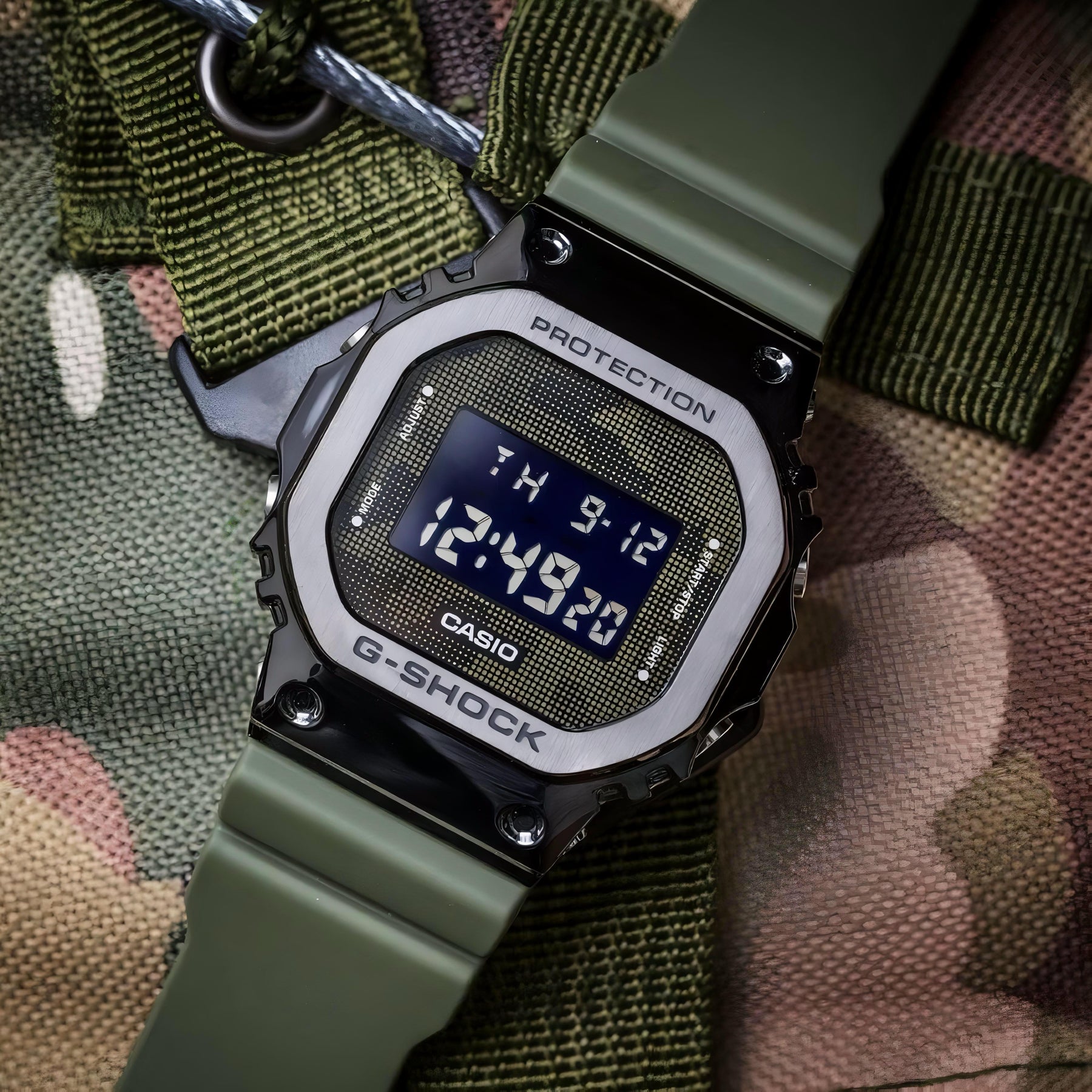 Casio G-Shock Green Unisex Collection Watch — zoomed view