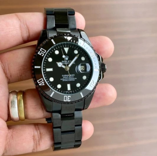 Rolex Submariner Full Black Watch | 12AA Quality Best Watch | Automatic — zoomed view