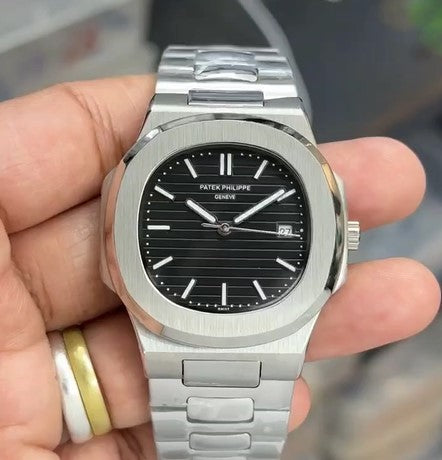 Patek philippe Tiffany & Co  Black Dial Nautilus Automatic — zoomed view