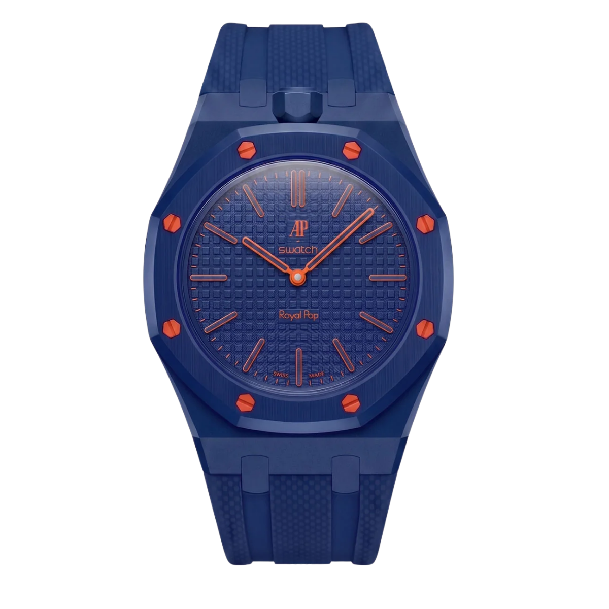 Swatch X Audemars Piguet Royal Pop Green Eight — zoomed view