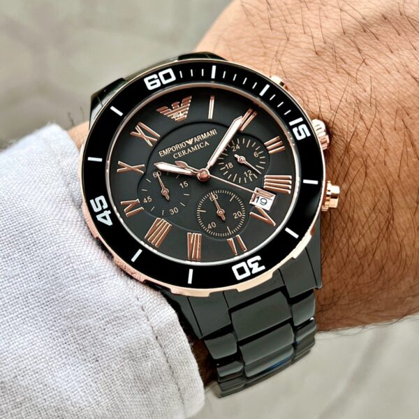 Emporio Armani Watch Luxurious Ceramic Edition Watch For Men — zoomed view