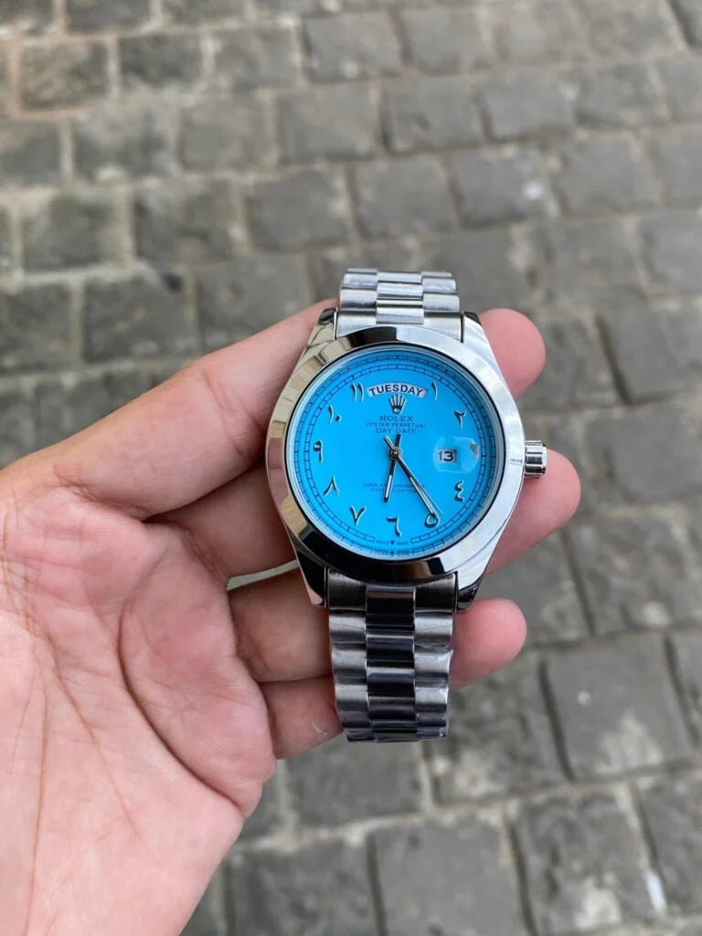 Rolex Day-Date Arabic Dial Ice Blue