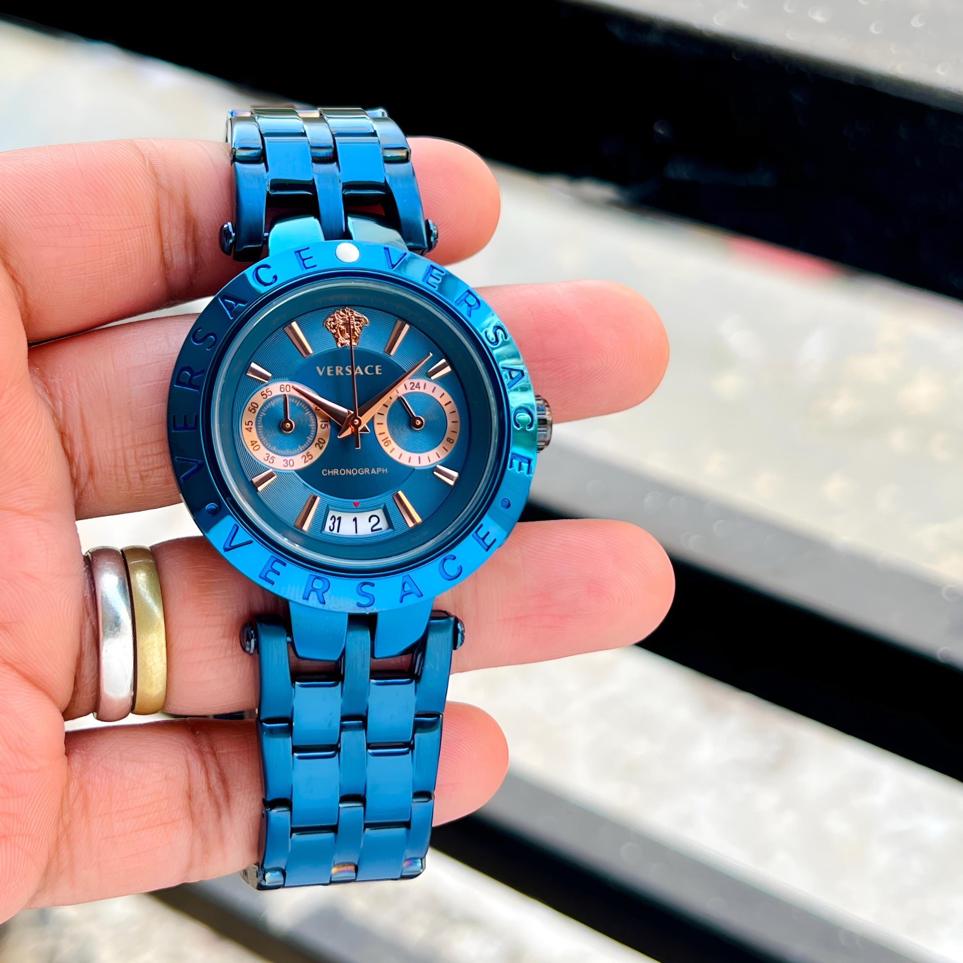 Versace bi-compax chronograph