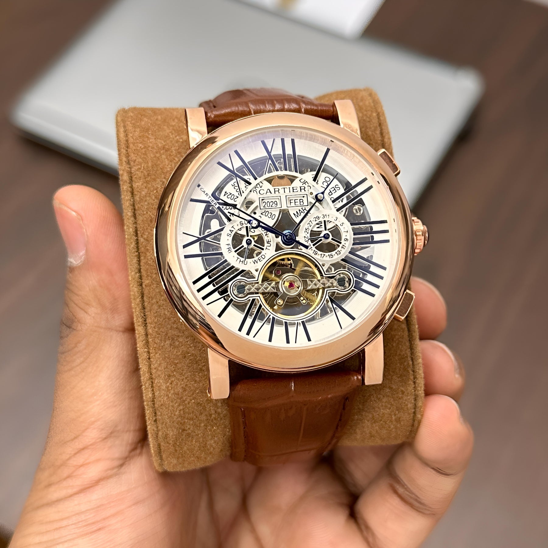 Cartier Automatic Premium Open Heart Collection Live 💯 — zoomed view