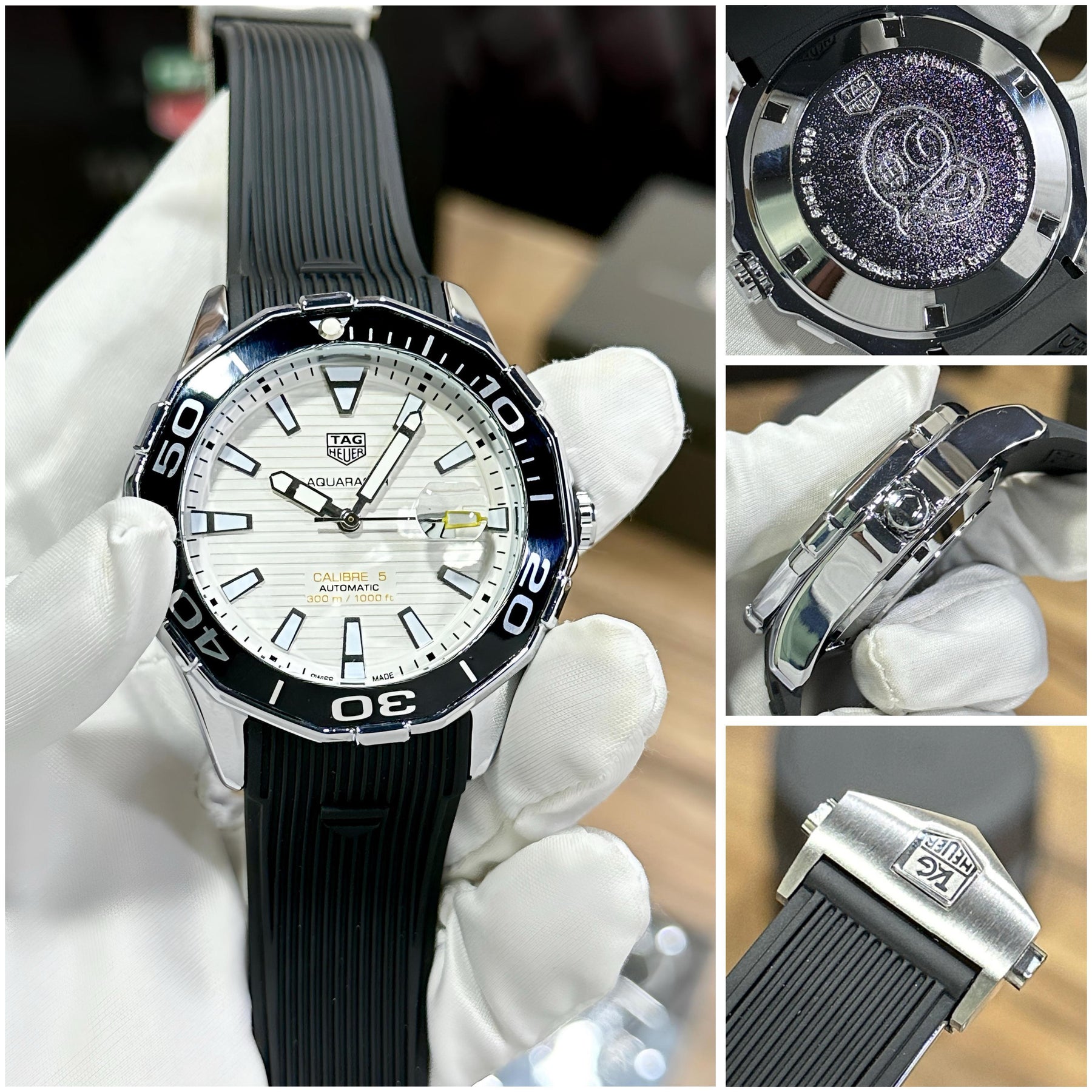 Tag Heuer Aquaracer — zoomed view