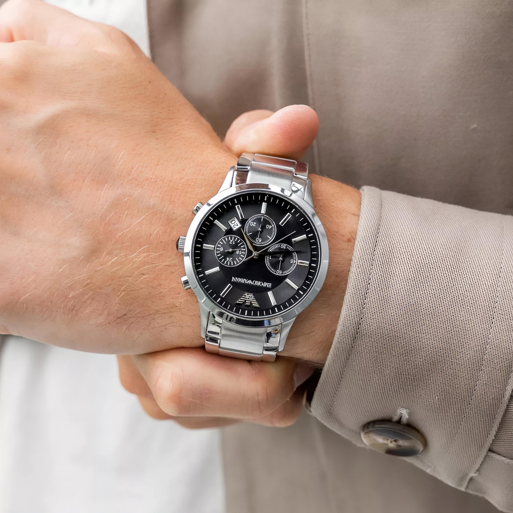 Emporio Armani Ar2434 Live Now Available 💯 — zoomed view