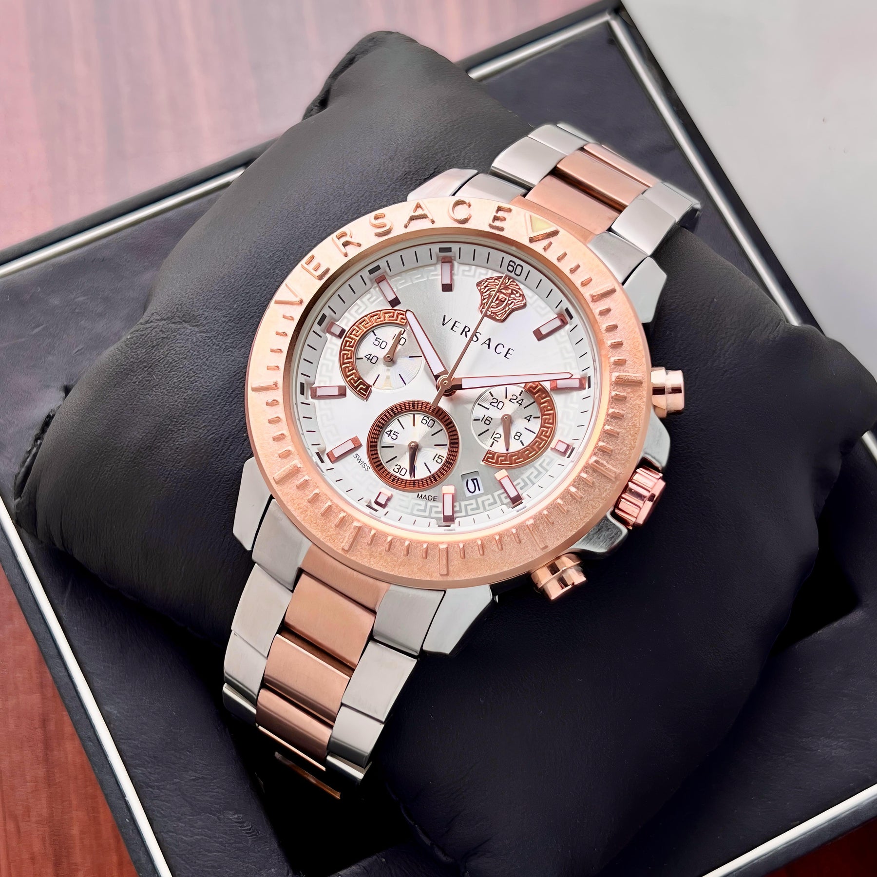 Versace New Chronograph Model VE2E00621 — zoomed view