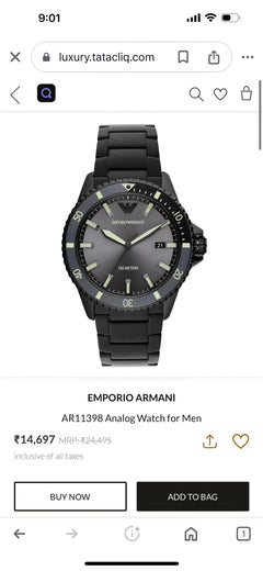 Emporio Armani AR11398 All Black