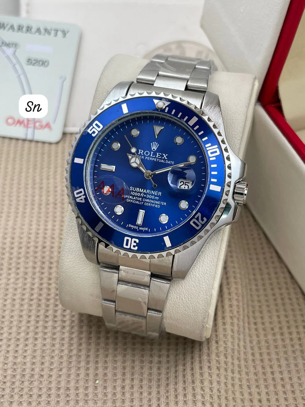 Rolex Submariner Blue & Sliver Model Premium Quatz