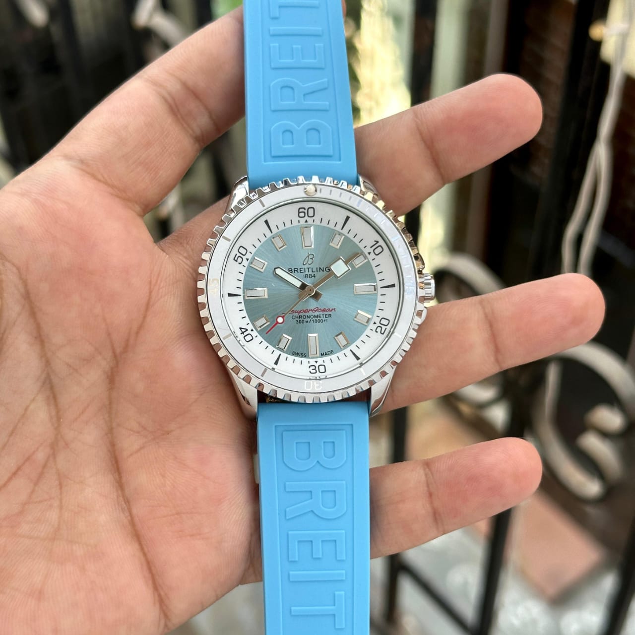 Brietling Sports Watch💙 — zoomed view