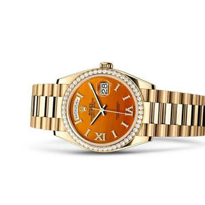 Rolex Oyster, 36 mm, yellow gold and diamonds ETA Swiss Watches