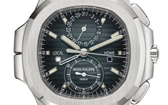 Patek Philippe Nautilus Travel Time Chronograph 5990/1A Blue Dial New