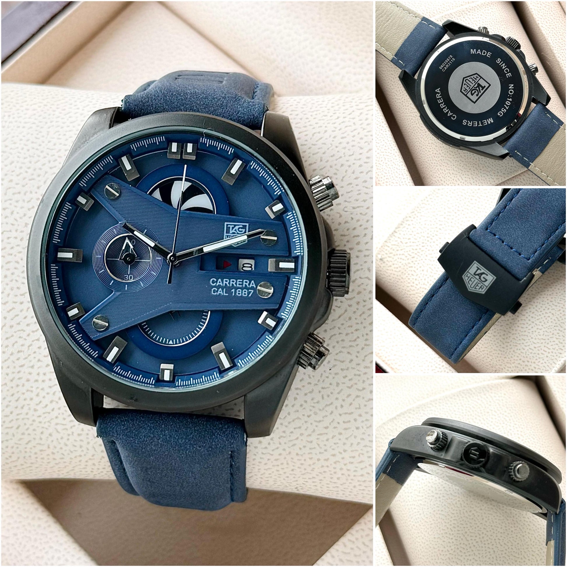 Tag Heuer Carrera CR7 exclusive blue Live Hands
