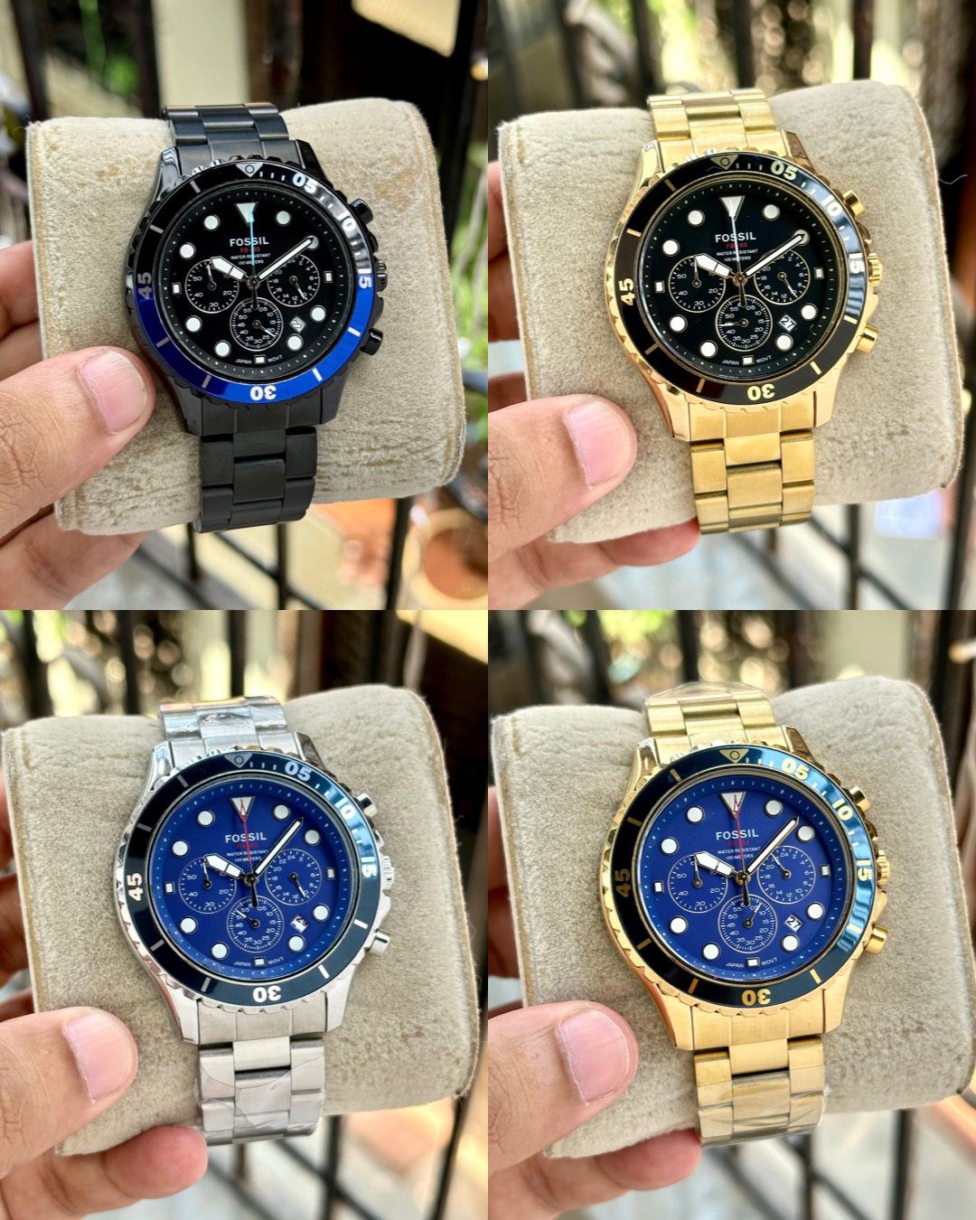 Fossil Chronographs New Colour Updated Bue❣️