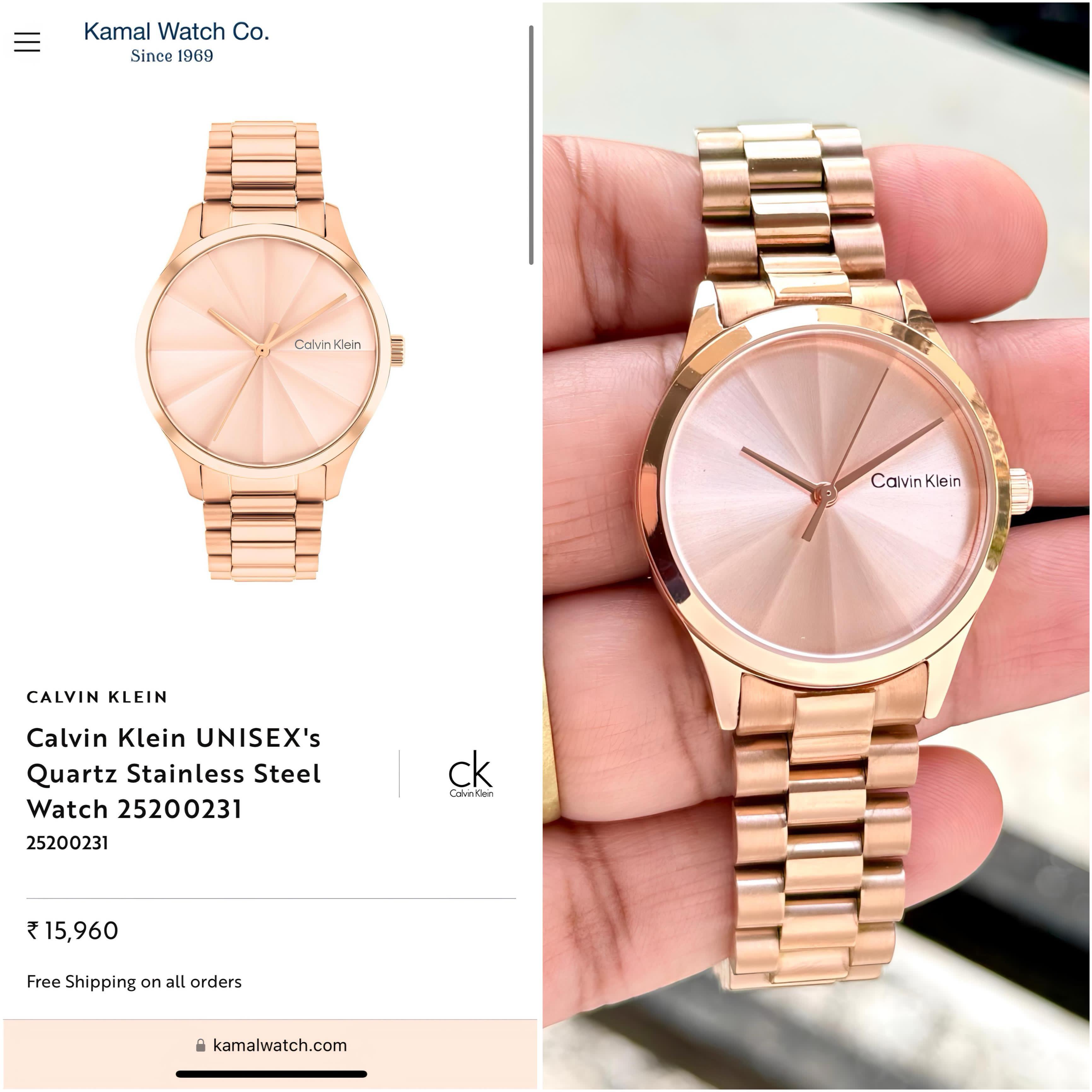 Calvin Klein New & Exclusive Women's Rose Gold series 💯