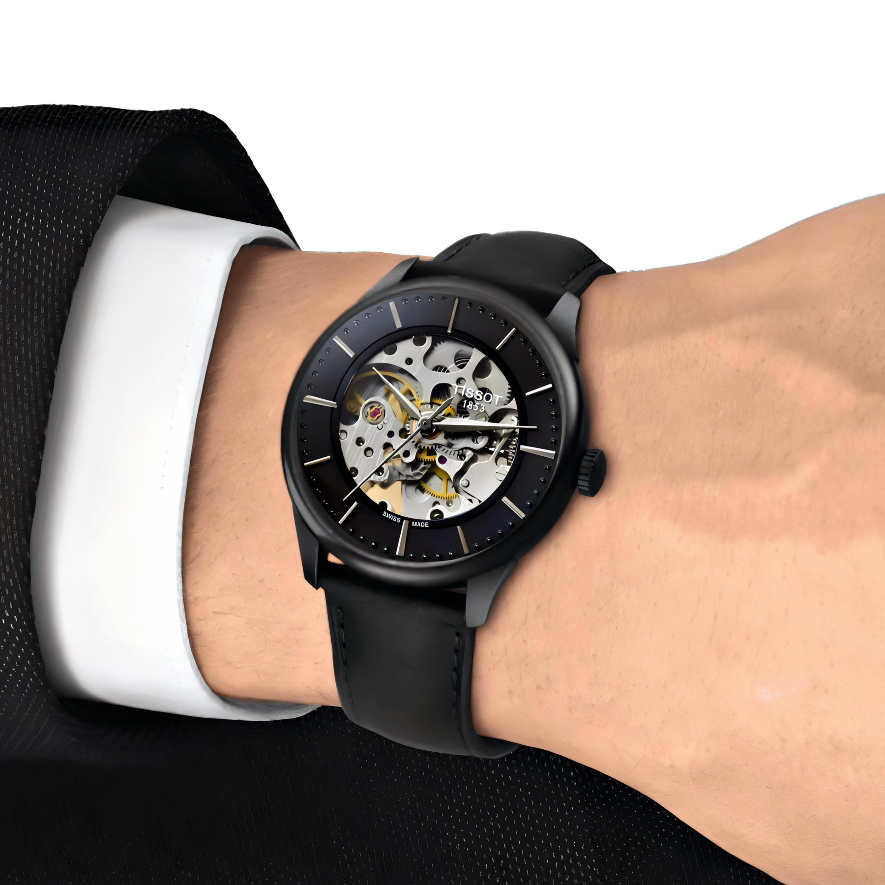 Tissot Exclusive Teaser Video Live on Wrist 🖤 — zoomed view