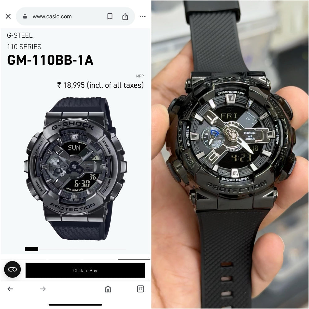 G-shock Black Steel Original Model Series 💯