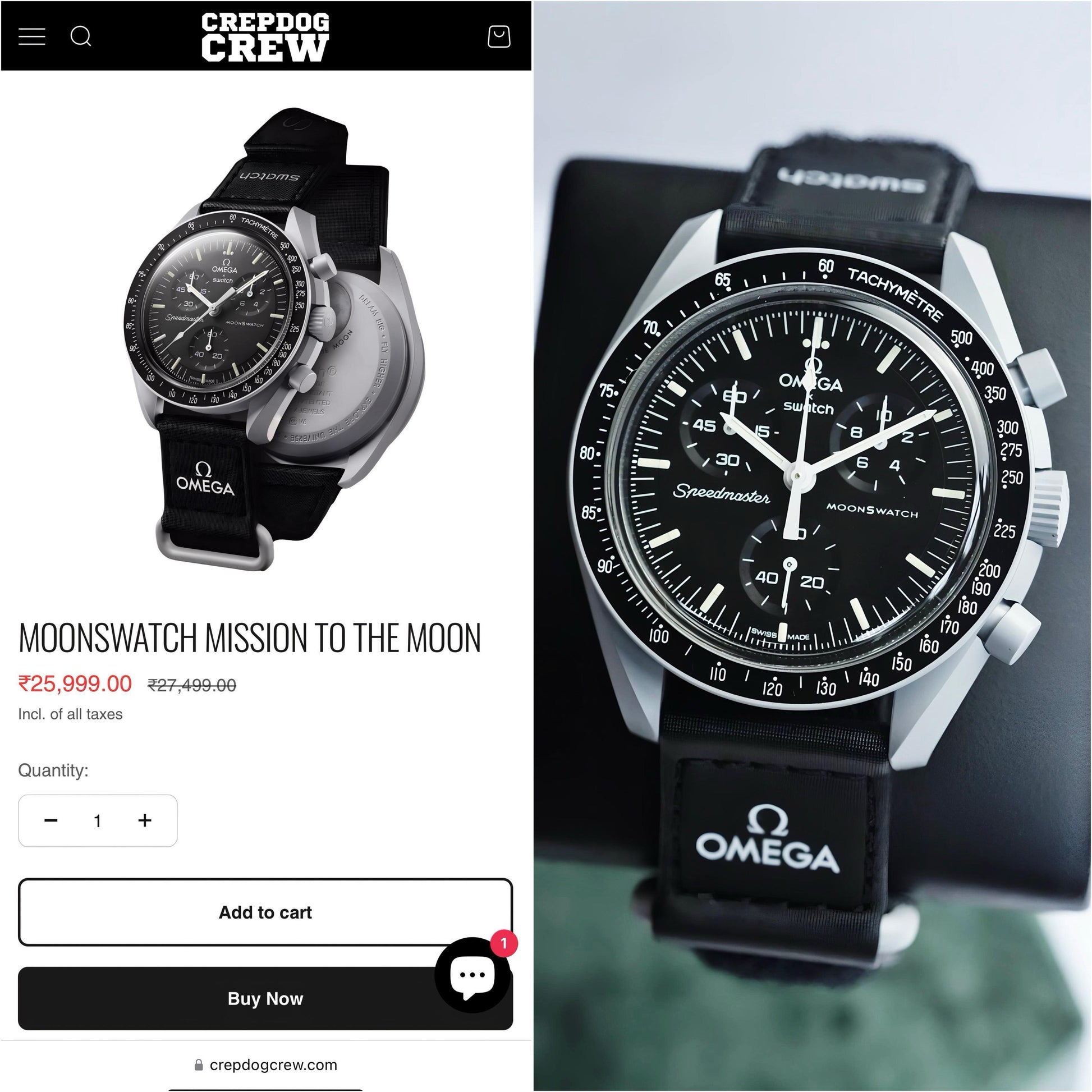 Omega x Swatch Speedmaster MoonSwatch - Mission to the Moon.