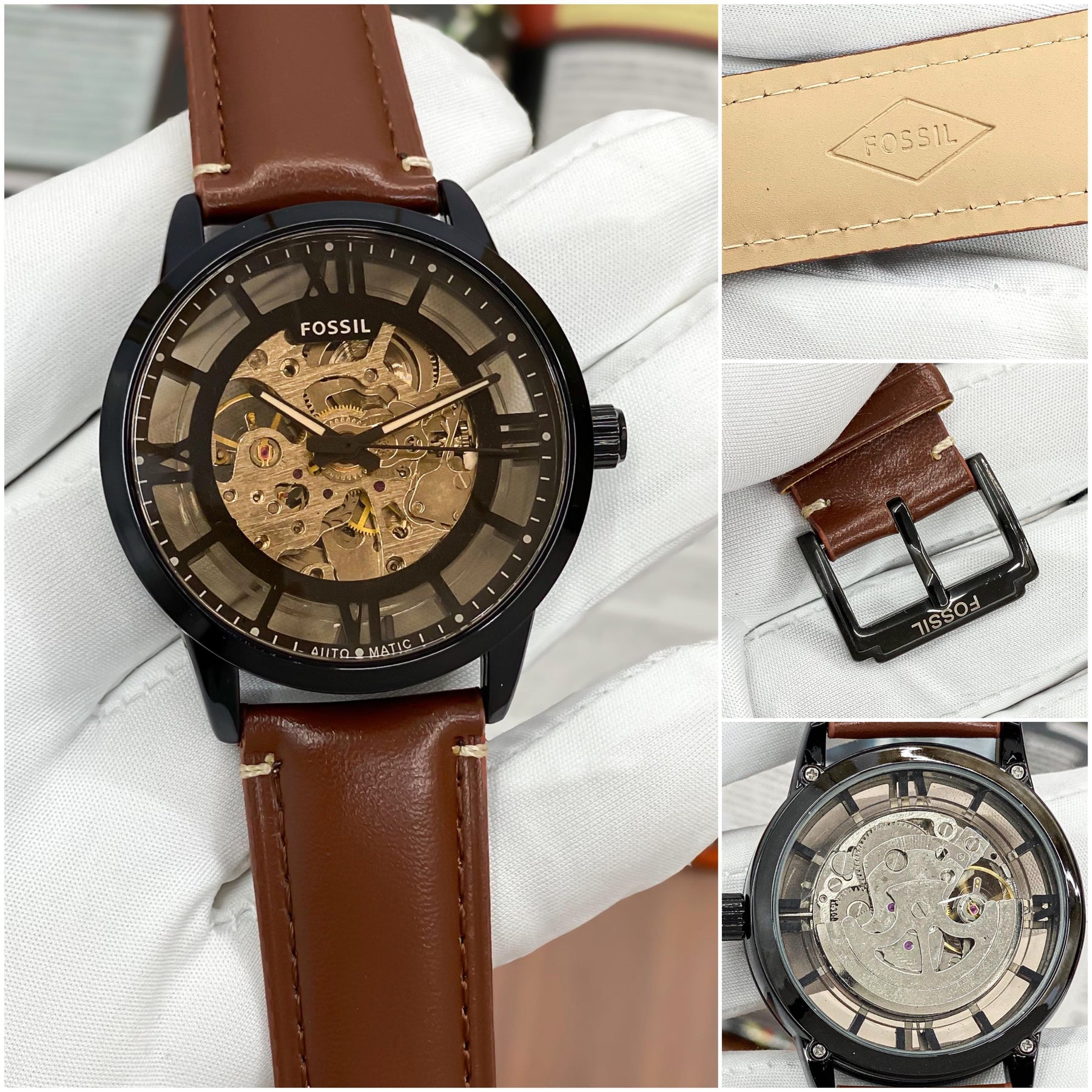 Analog Watch - For Men LEATHER BELT — zoomed view