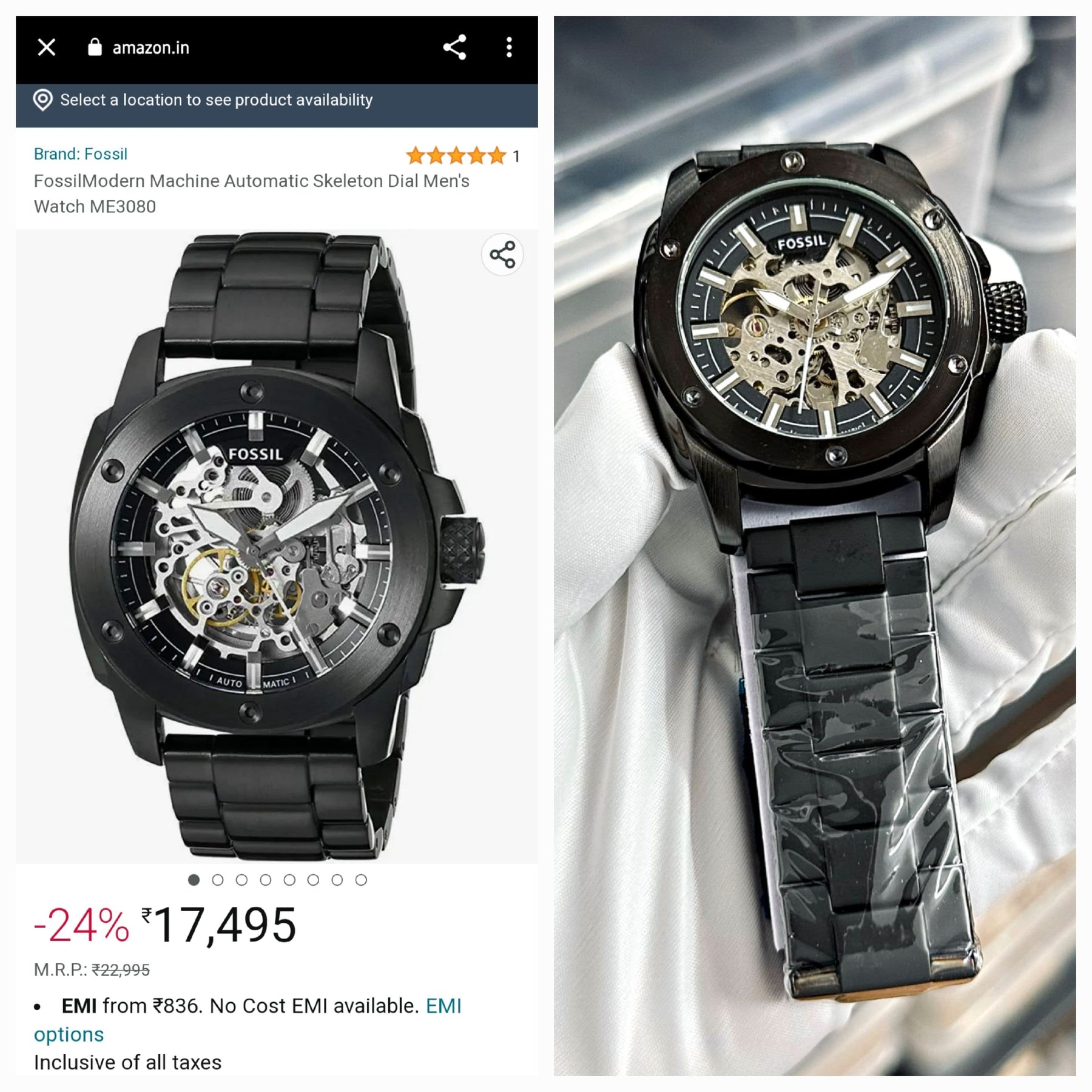 MODERN MAC Analog Watch - For Men ME3080 — zoomed view