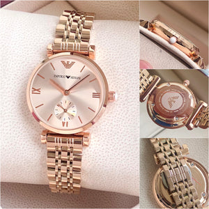 Emporio Armani Rose Gold Elegant And Decent Dial