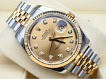 Rolex Datejust  sliver- Golden  with diamond Automatic