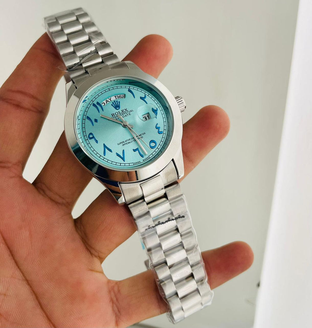 Rolex Day-Date Arabic Dial Ice Blue