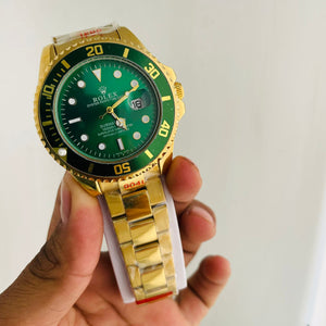 Rolex Gold and Green Submariner Automatic Japan Quality