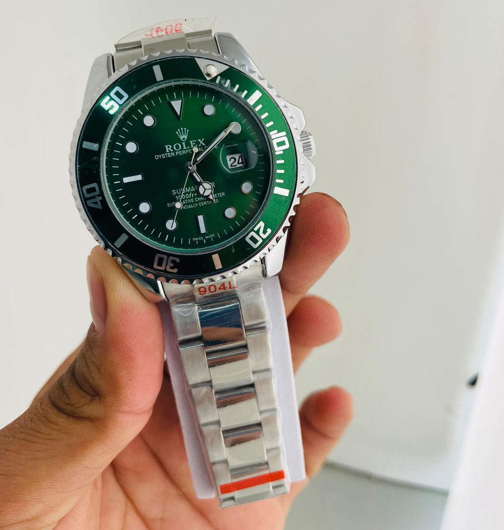 Rolex Submariner Green & Sliver Model Premium Quatz