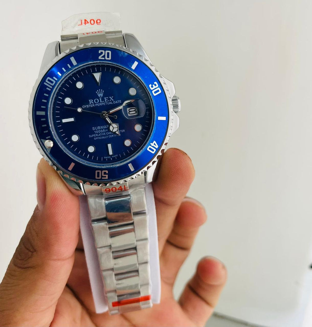 Rolex Submariner Blue & Sliver Model Premium Quatz