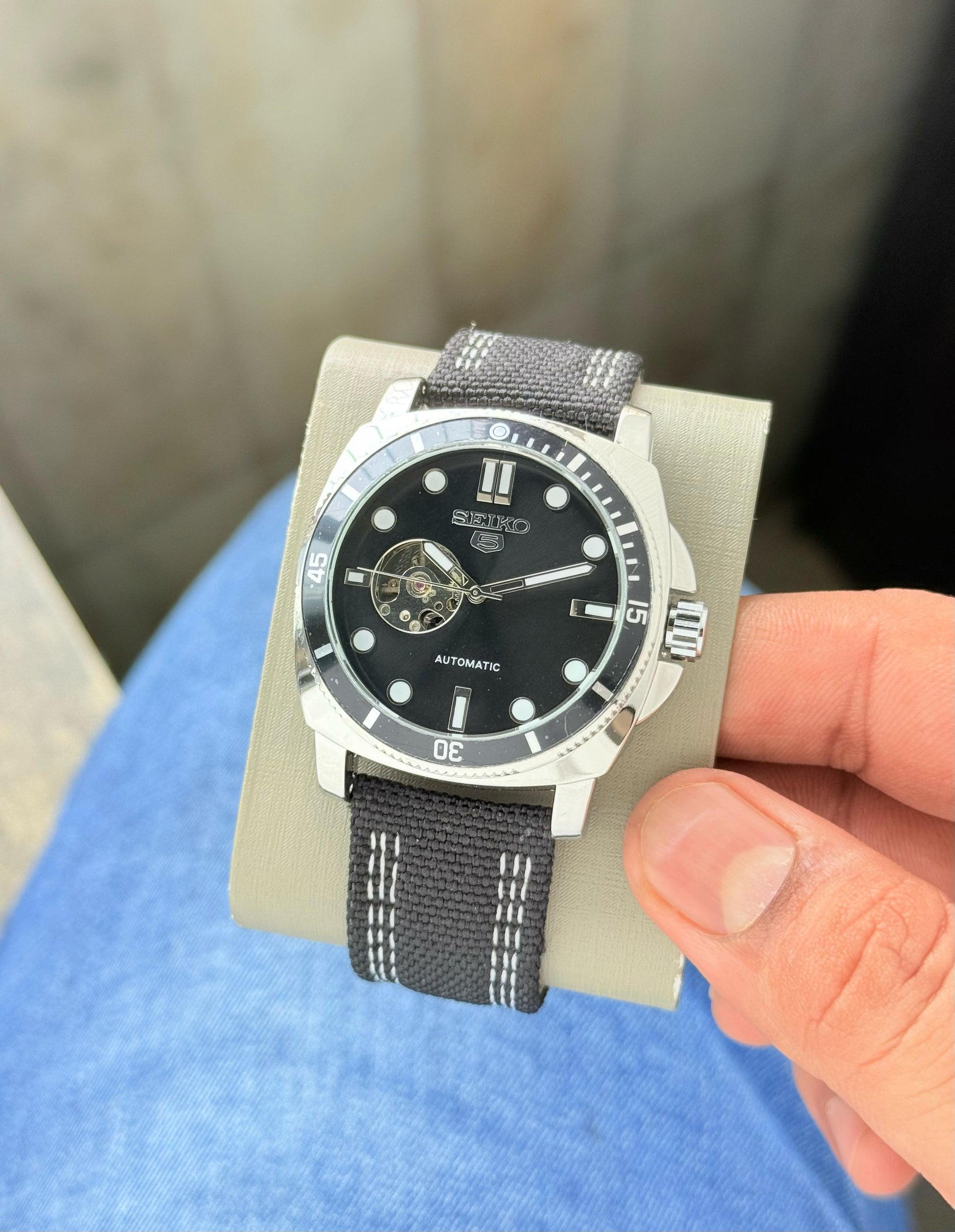 Seiko Tourbillon Sporty face  Automatic — zoomed view