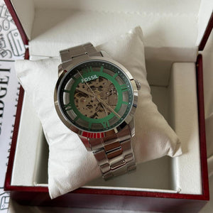 Fossil Green Transparent Back Original Automatic Engine